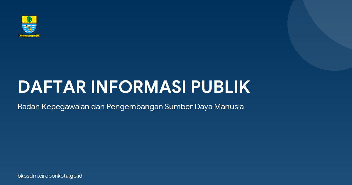 DAFTAR INFORMASI PUBLIK
