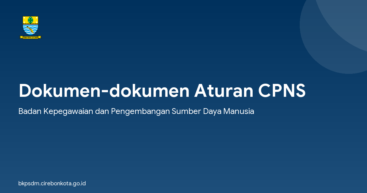 Dokumen-dokumen Aturan CPNS