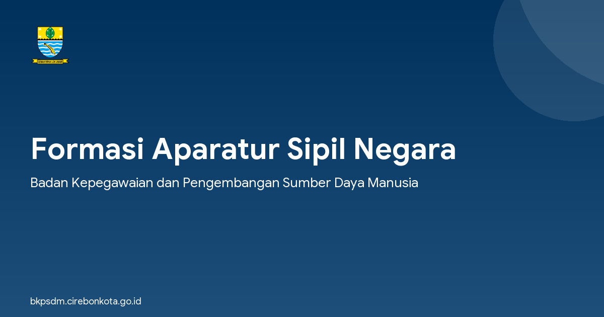 Formasi Aparatur Sipil Negara