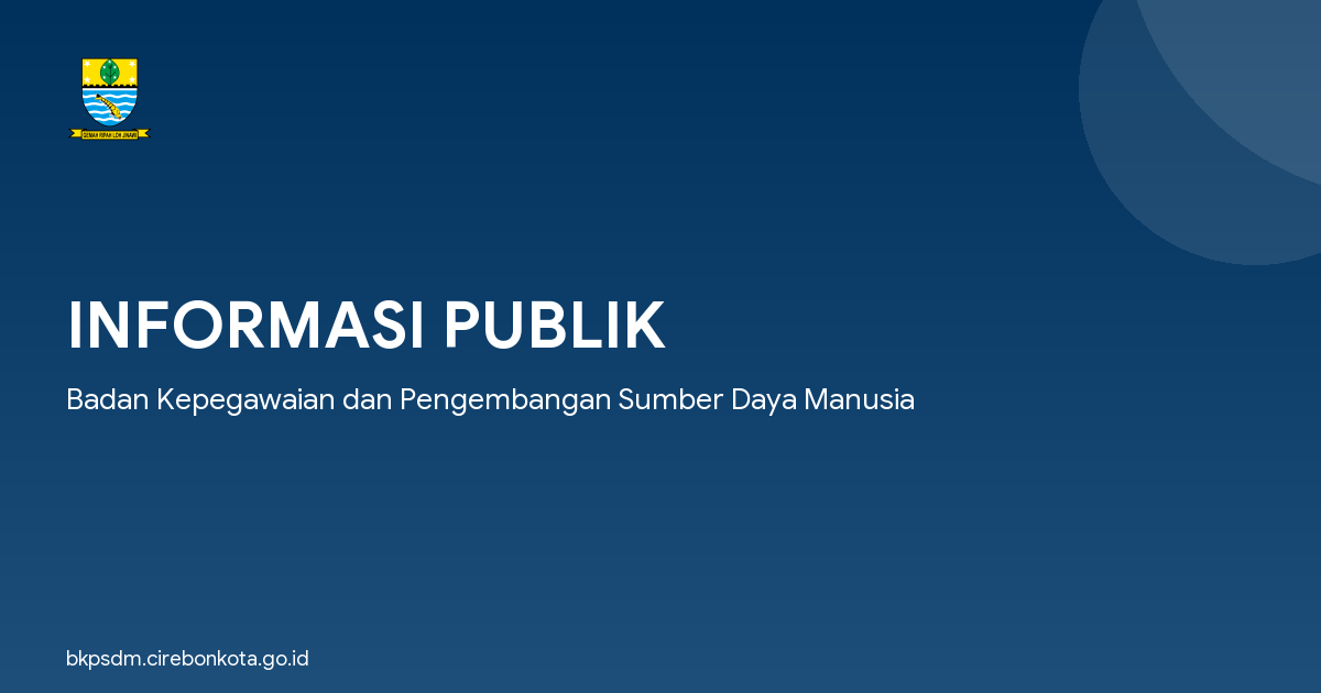 INFORMASI PUBLIK