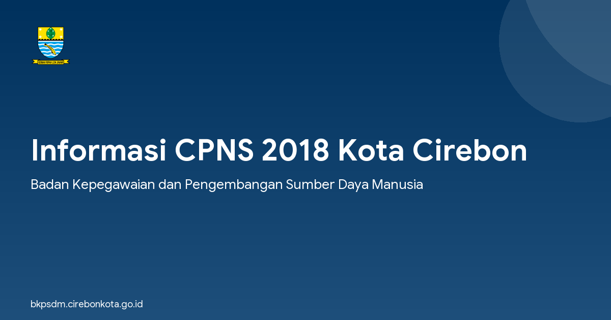 Informasi CPNS 2018 Kota Cirebon