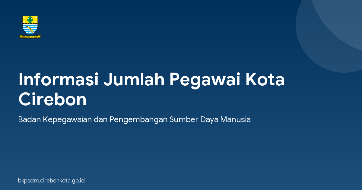 Informasi Jumlah Pegawai Kota Cirebon