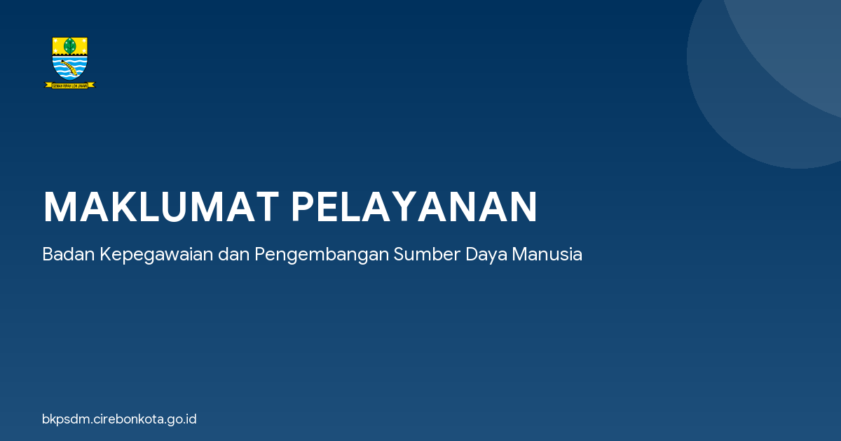MAKLUMAT PELAYANAN