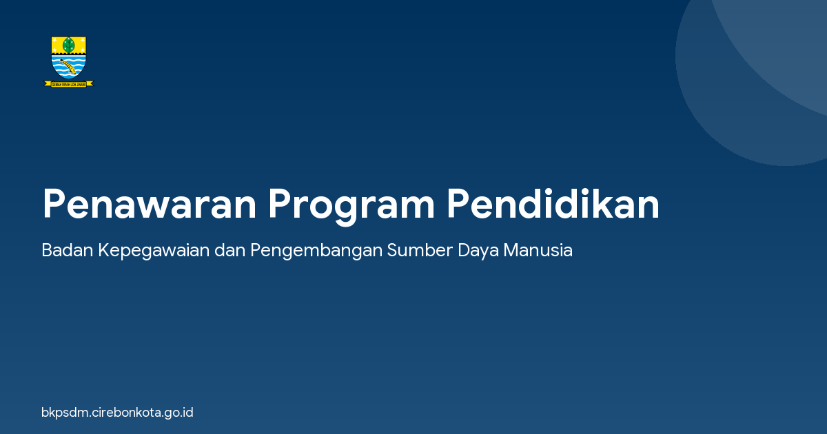 Penawaran Program Pendidikan
