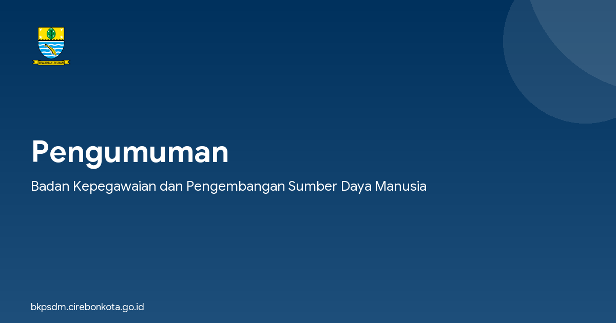 Pengumuman