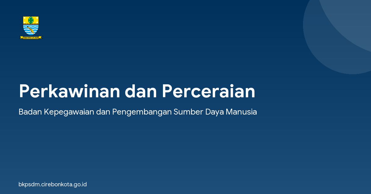 Perkawinan dan Perceraian