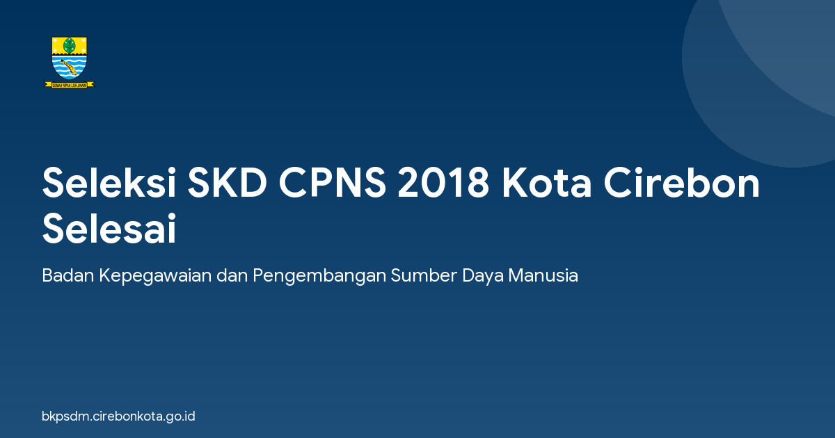 Seleksi SKD CPNS 2018 Kota Cirebon Selesai