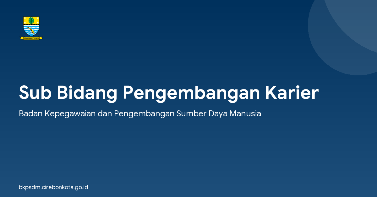 Sub Bidang Pengembangan Karier