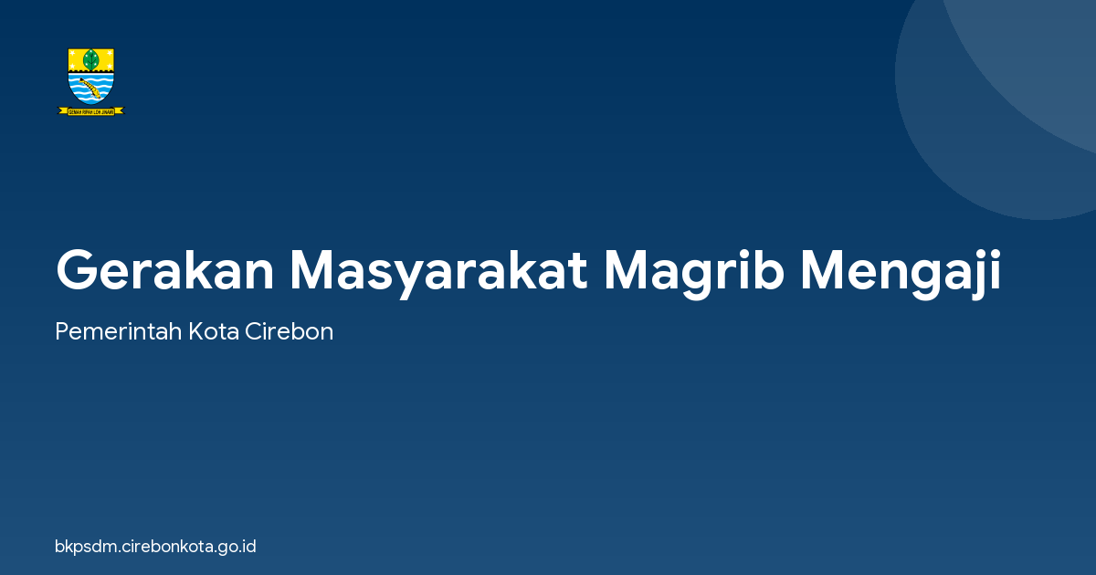 Gerakan Masyarakat Magrib Mengaji