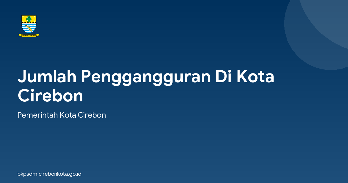 Jumlah Penggangguran Di Kota Cirebon