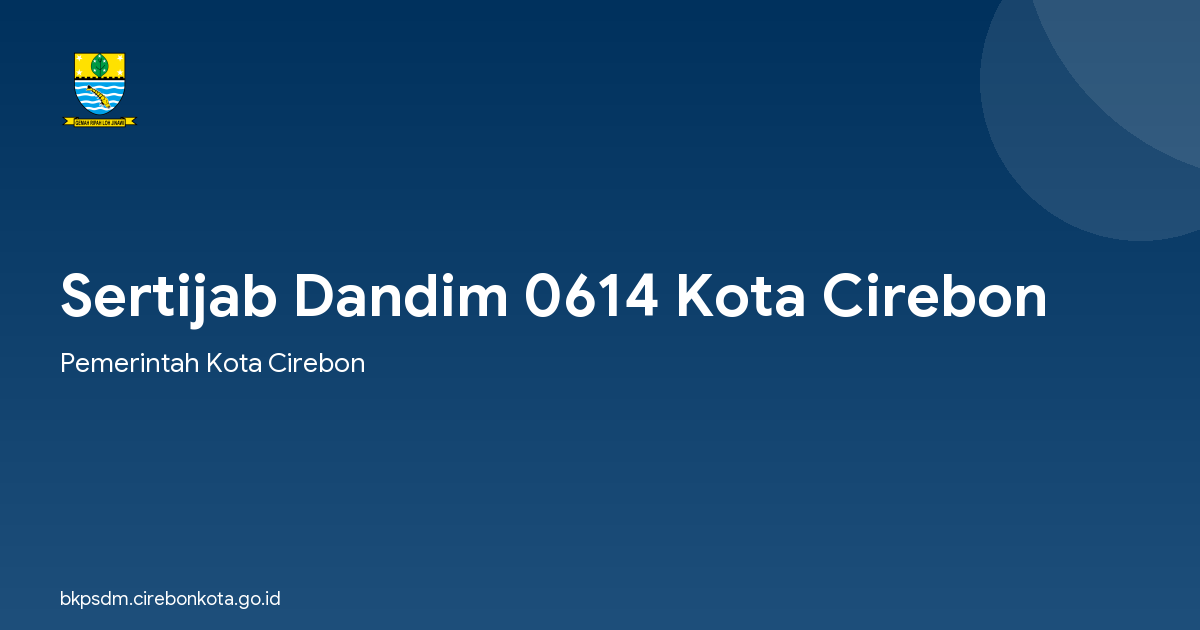 Sertijab Dandim 0614 Kota Cirebon