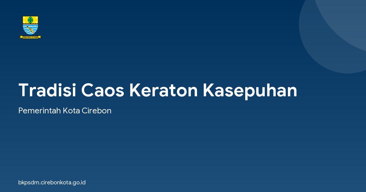 Tradisi Caos Keraton Kasepuhan