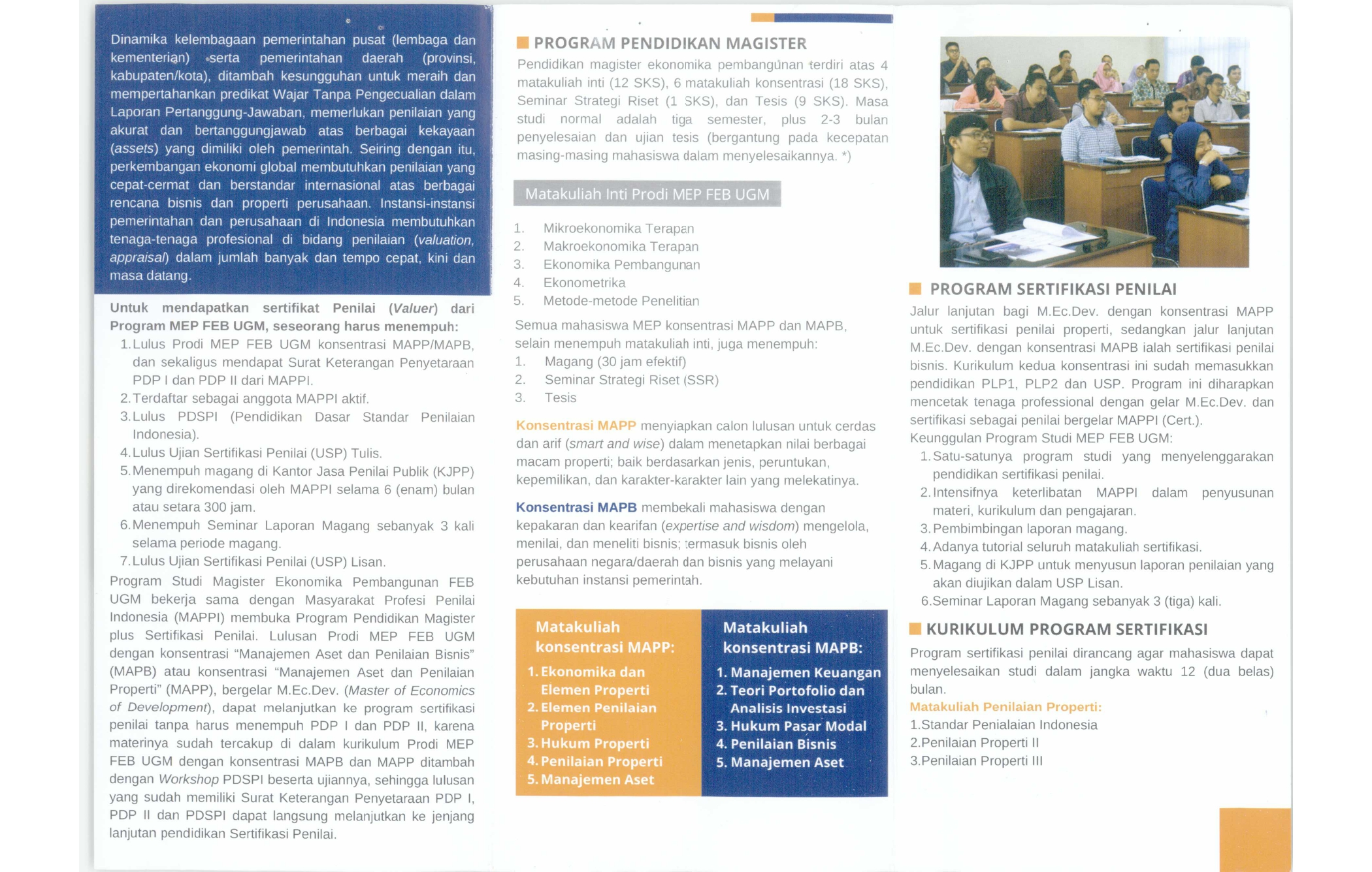 Informasi Program S2 MEP FEB UGM