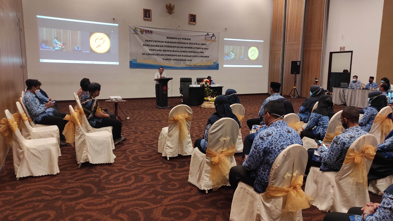 Pembukaan Bimbingan Teknis Penyusunan Sasaran Kinerja Pegawai (SKP) Berdasarkan Peraturan Menteri Pendayagunaan Aparatur Negara dan Reformasi Birokrasi Nomor 8 Tahun 2021