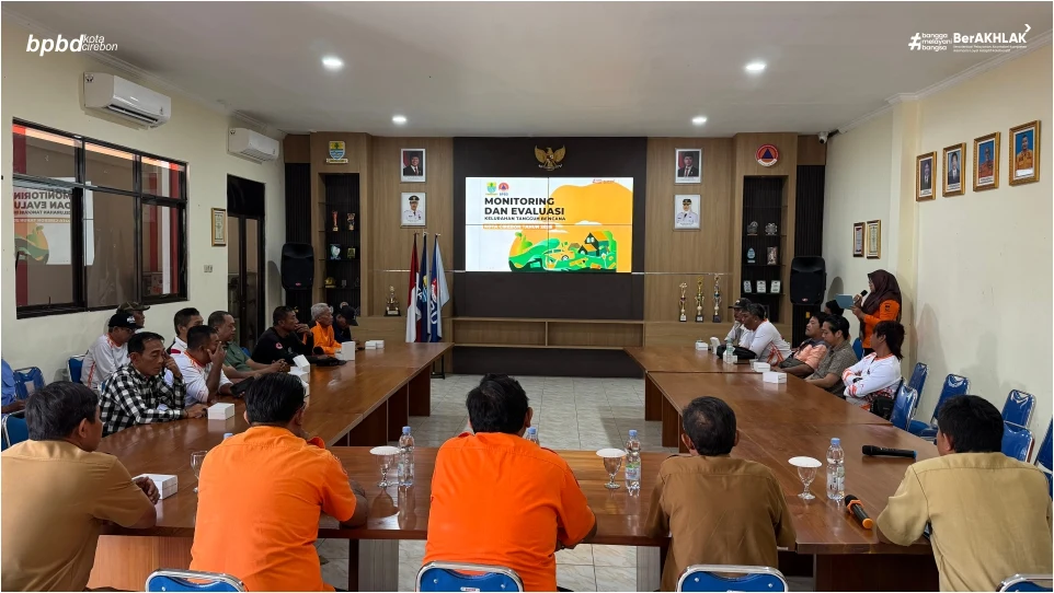 BPBD KOTA CIREBON GELAR MONEV KELURAHAN TANGGUH BENCANA 2026, PERKUAT KESIAPSIAGAAN MASYARAKAT