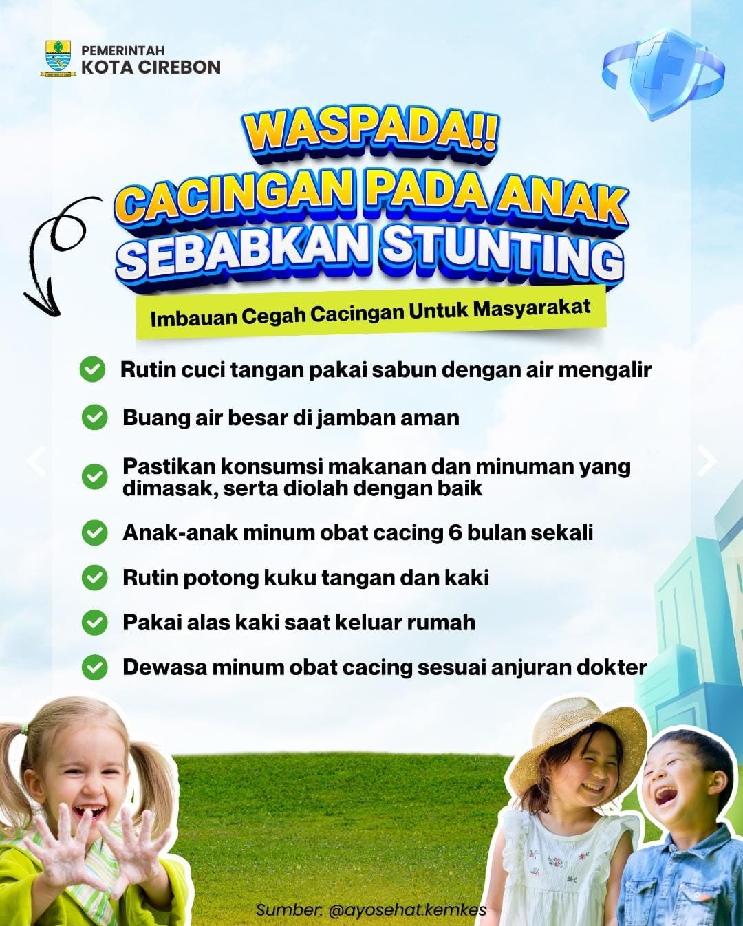 Cacingan sebabkan Stunting