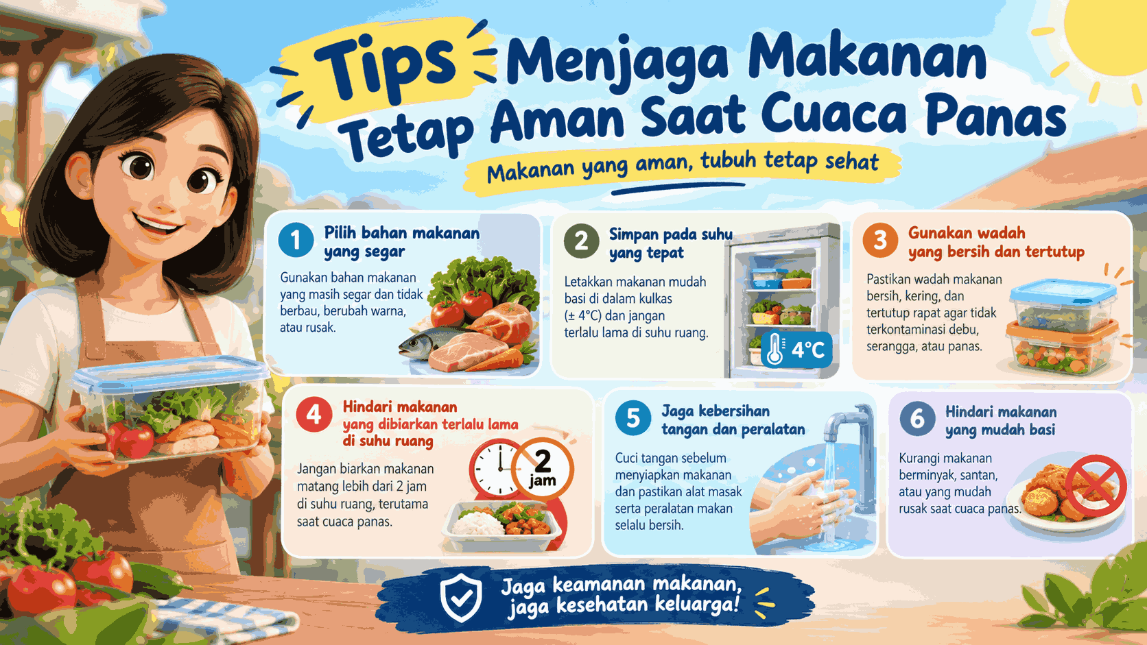 Tips Menjaga Makanan Tetap Aman
